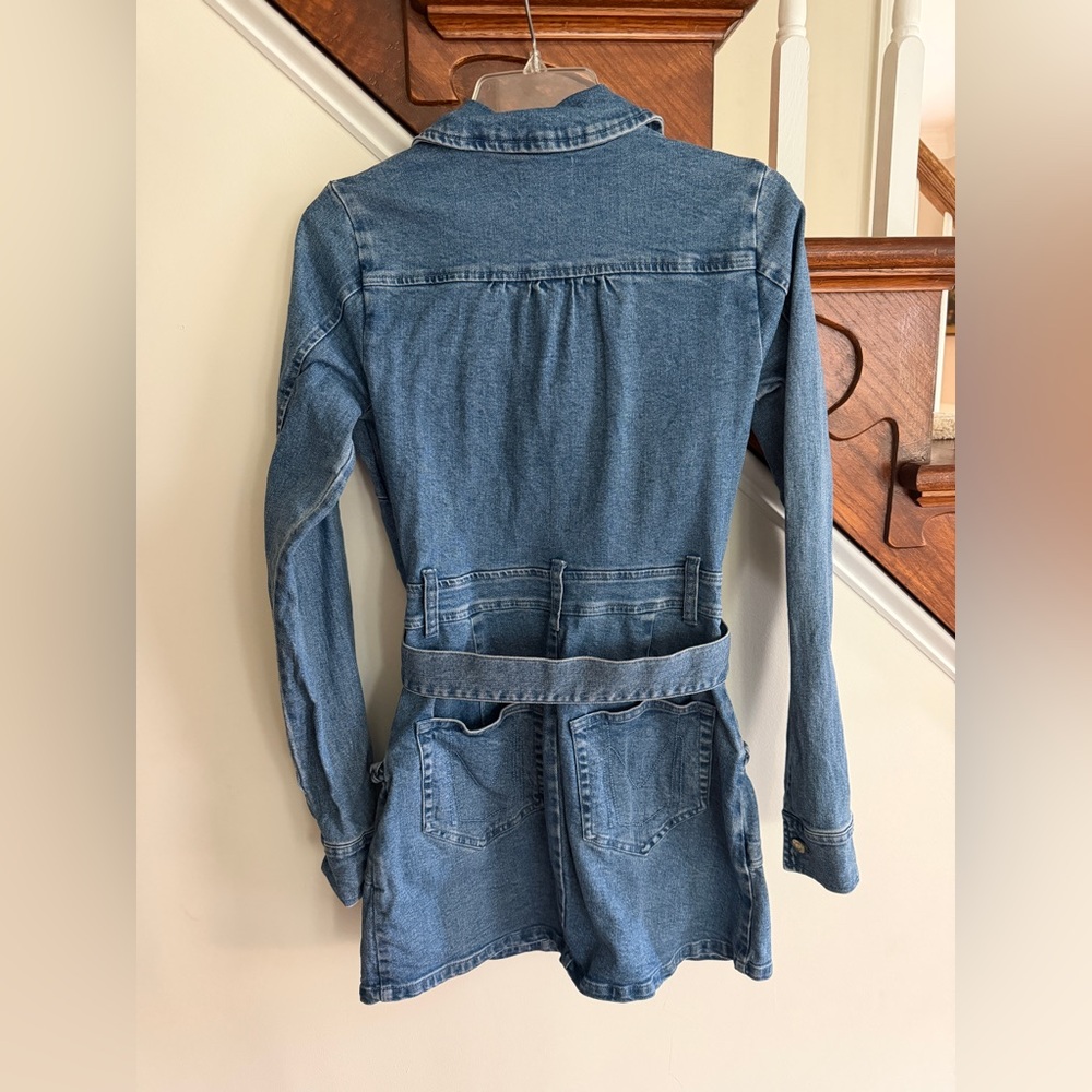Show Me Your MuMu Outlaw Blue Denim Dress - Picture 4 of 5